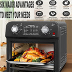 12.5 Qt Air Fryer With Dual Knob Control