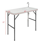 Outdoor Rectangular Fishing Table