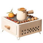 Square Outdoor Charcoal BBQ Grill