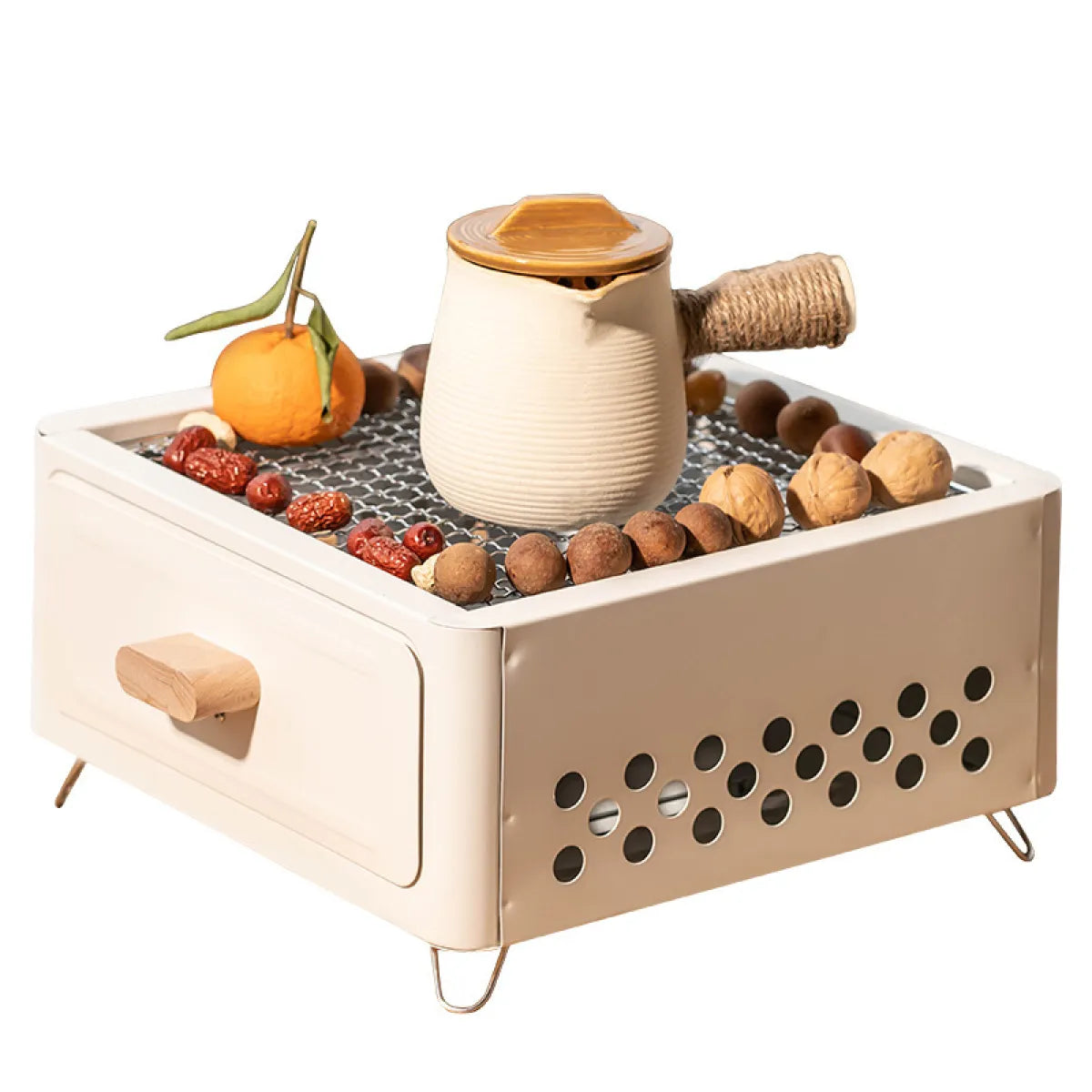 Square Outdoor Charcoal BBQ Grill