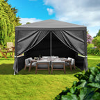 10x10ft Black Outdoor Pergola Tent